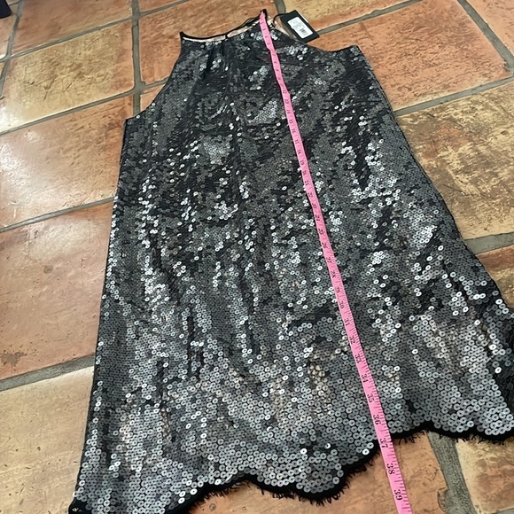 KOBI HALPERIN Maya Sequin and Lace Overlay Cocktail Dress Black Size S MSRP$798 - Picture 6 of 12